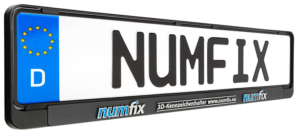 numfix Kennzeichenhalter mit erhabener Schrift