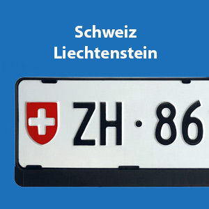 Kennzeichenrahmen Schweiz