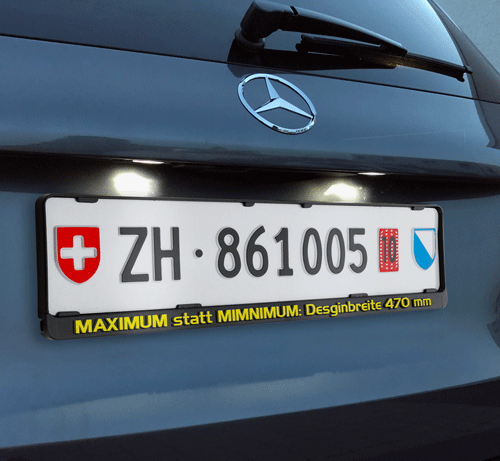 Kontrollschildhalter maximum