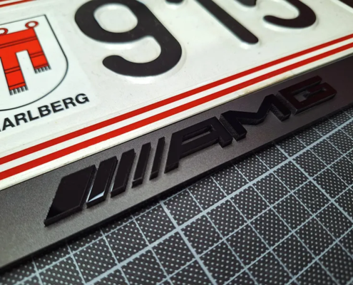 Kennzeichenhalter Matt und Glanz Acrylglas Sonderanfertigung