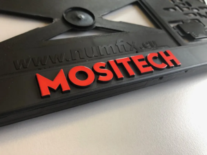 Licence Plate Holder 3D red