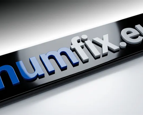 Kennzeichenhalter 3D Detail Rendering