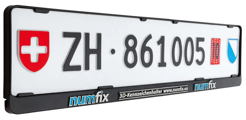 SWISS_new_back Kennzeichenrahmen Kontrollschildhalter Schweiz