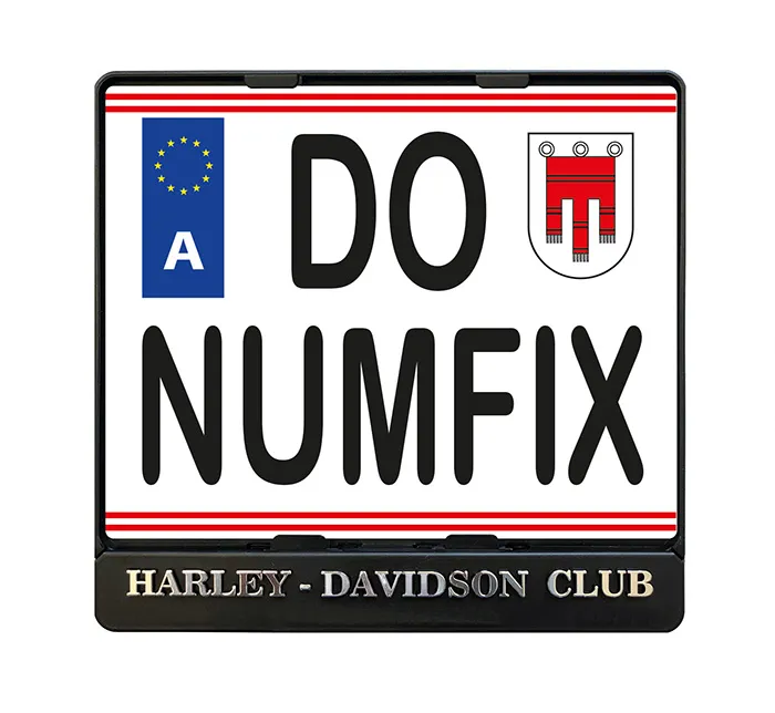 numfix_AT_M_S Licence plate holder for Austria with 3D letters