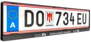numfix_AT_S_Studio Licence plate holder for Austria with 3D letters